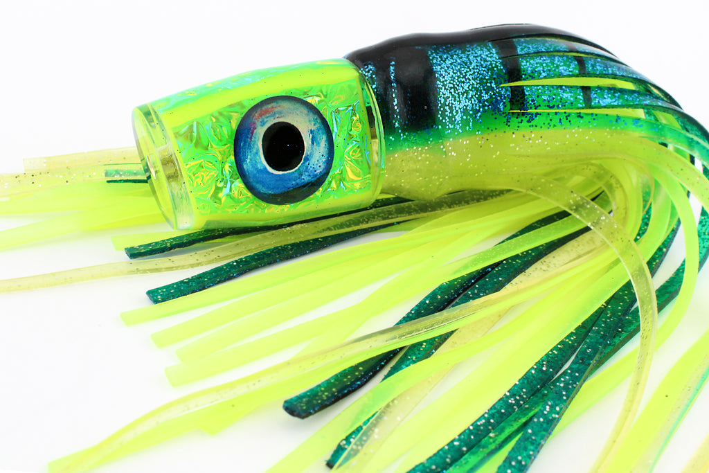 9" Chartreuse Yellow Dragon Vixen in Glow Mackerel Skirts